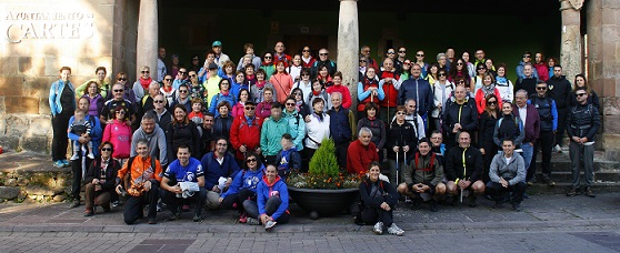 Más de 120 personas participaron en la XI Marcha Popular de la Mancomunidad Altamira-Los Valles